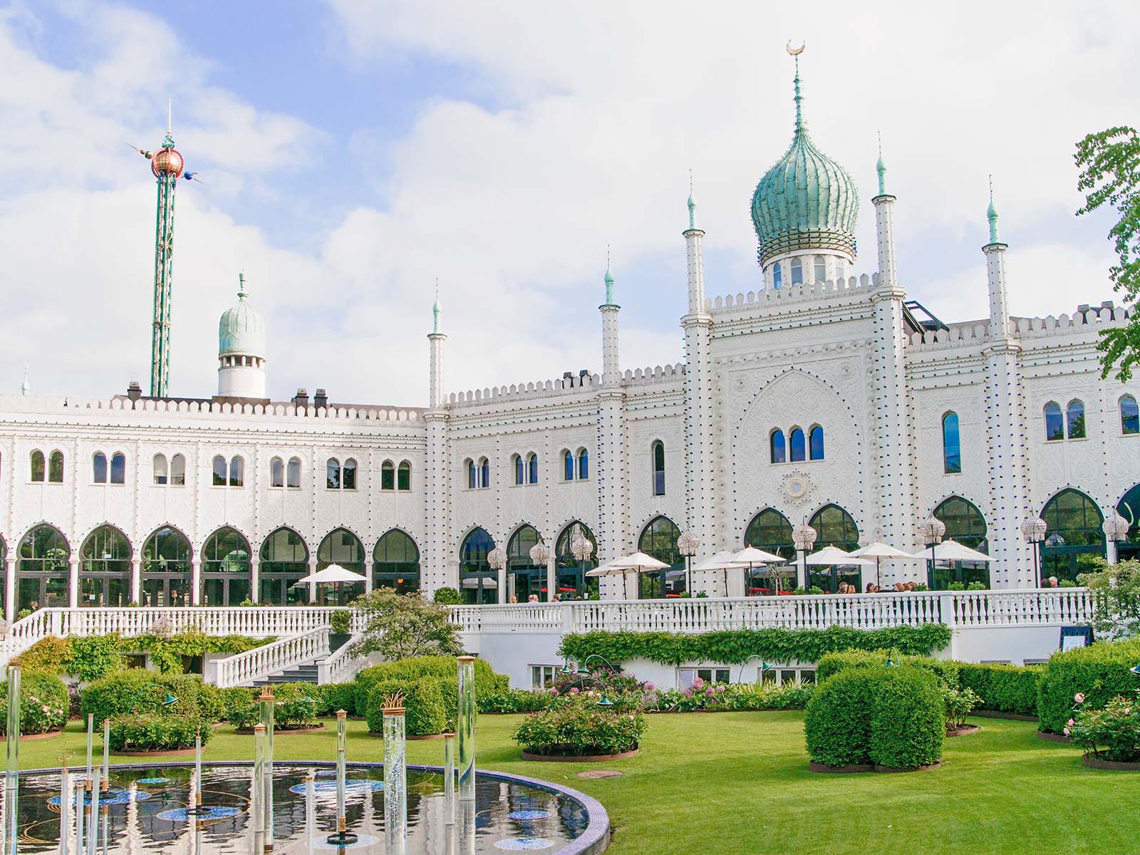 Moorish Palace in Tivoli Gardens, Copenhagen, Denmark;